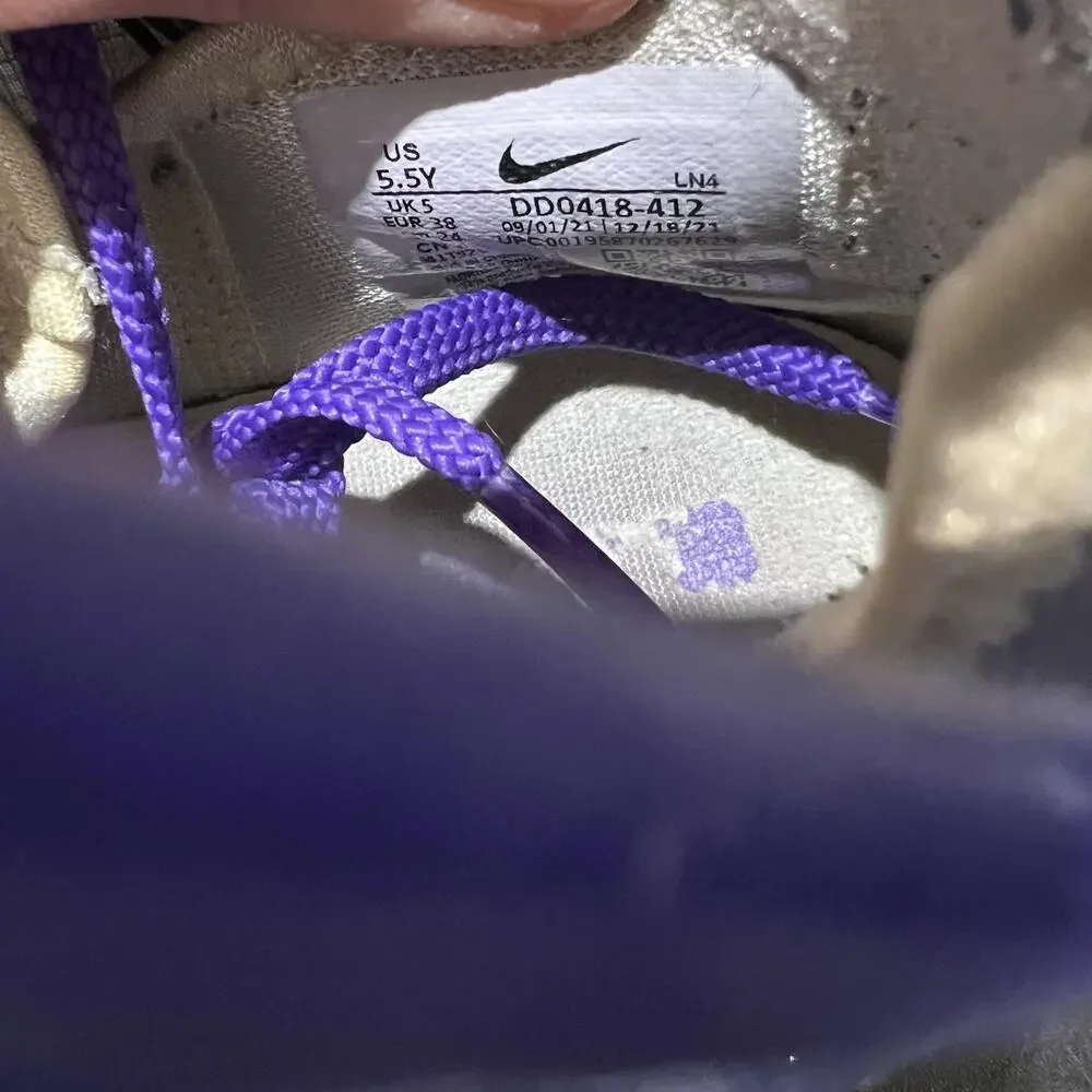 Nike LeBron 19 Shoes Youth Size 5.5Y Blue Purple Basketball DD0418-412 Sneakers